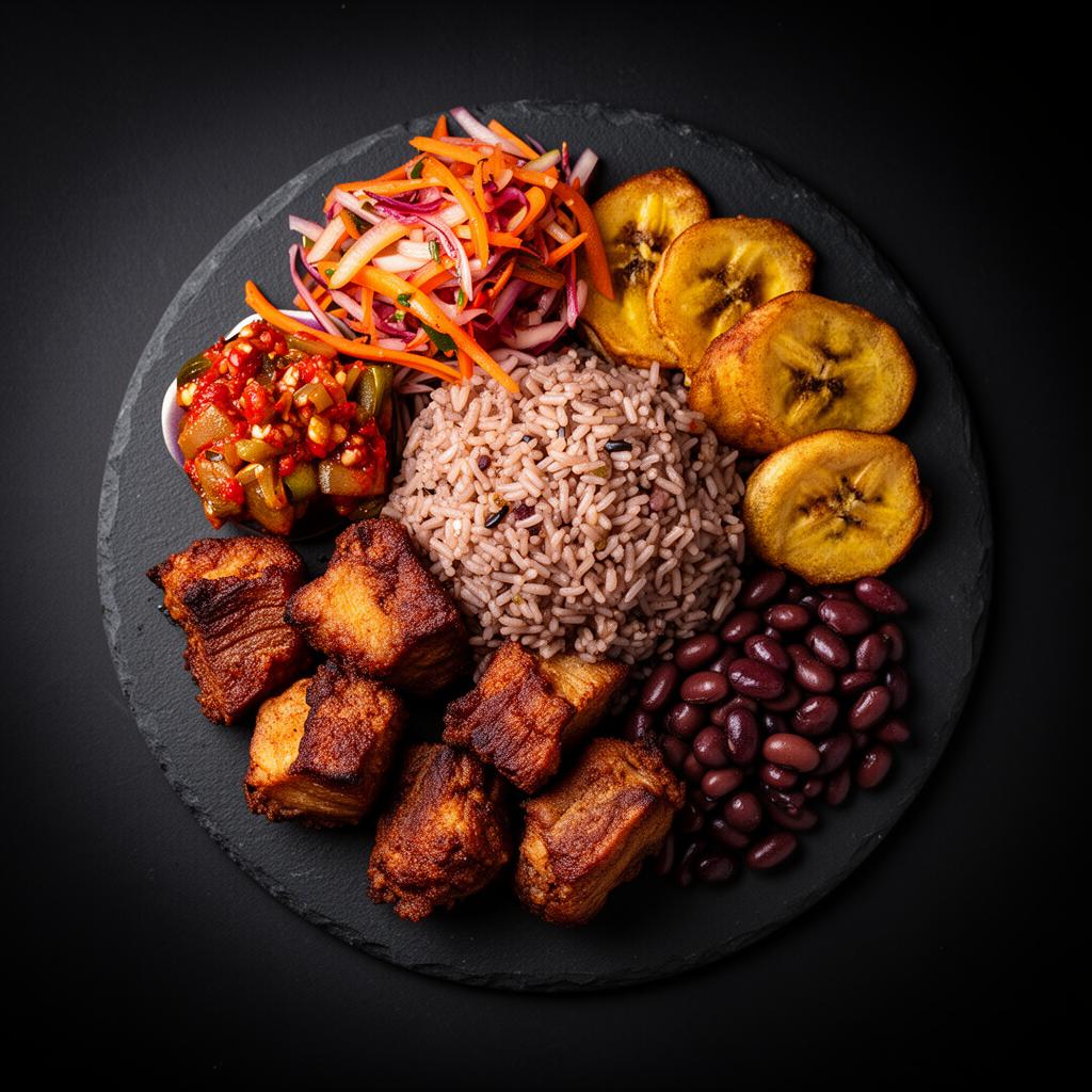 Haitian griot plate